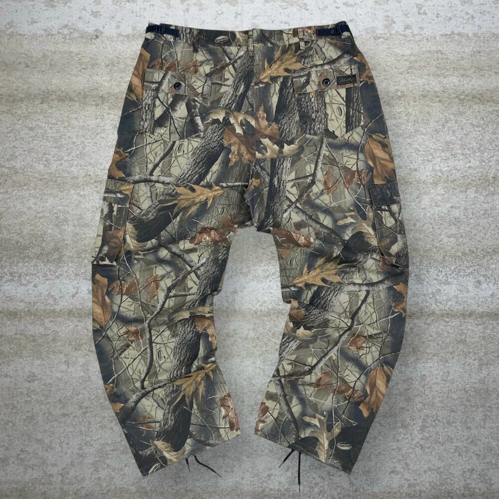 Vintage 90s Realtree Tactical Pants 42x32 Baggy Wide Leg Hunting Camo Woodland